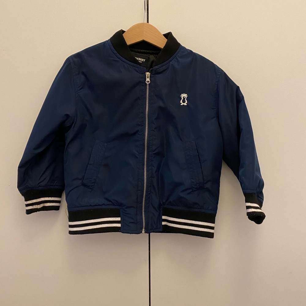 🆕 EUC 2T boys blue bomber jacket